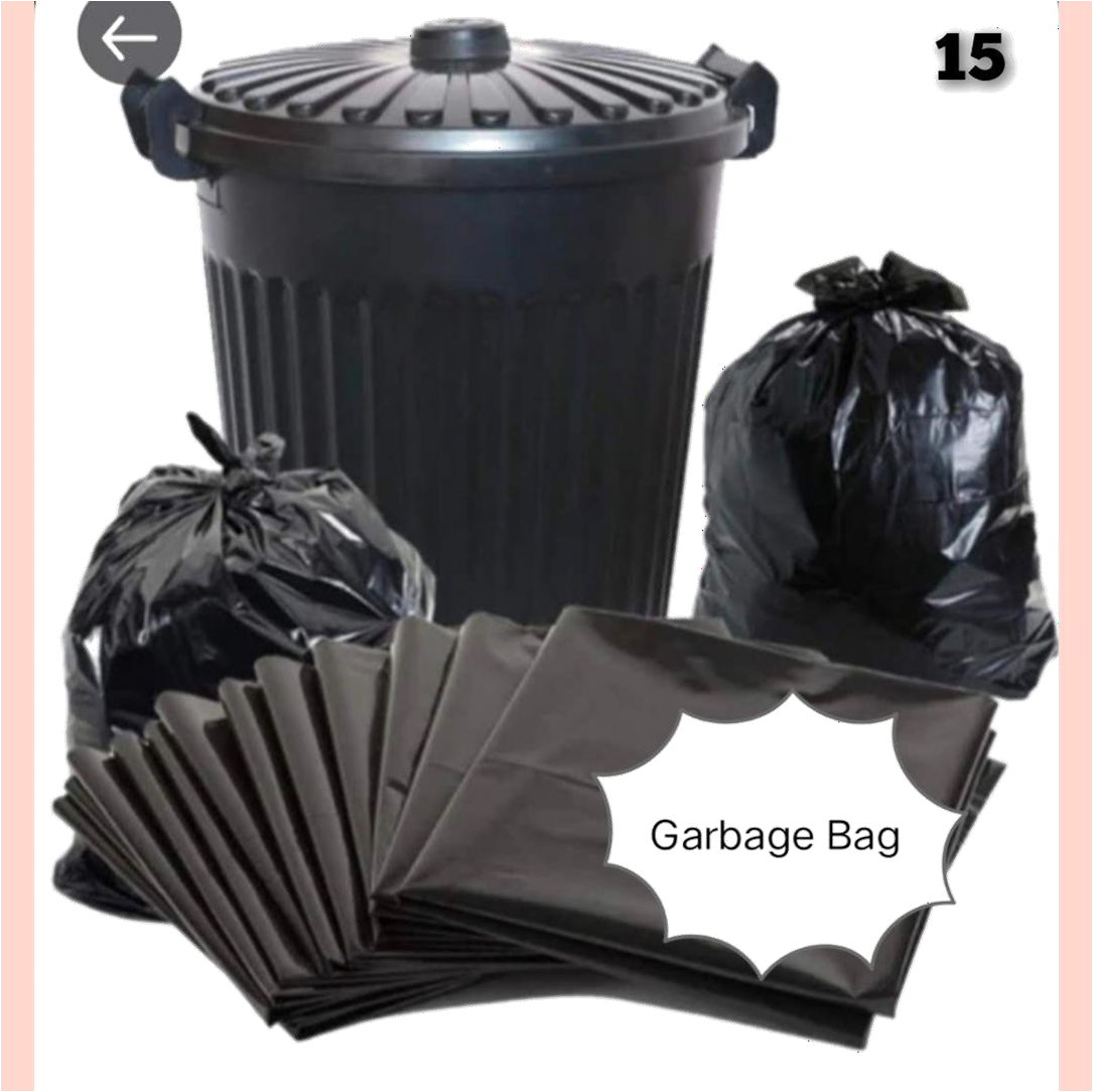 BLACK GARBAGE BAG