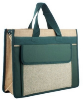 Jute Conference Laptop And Office Bag With Handle