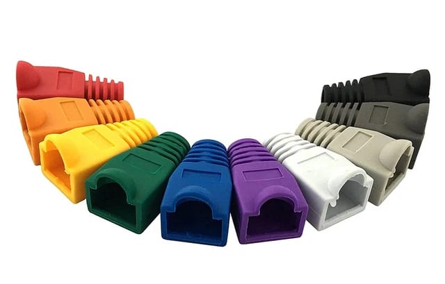 RJ45 Ethernet Network Cable Strain Relief Boots Cable Connector Plug Cover-Multicolor