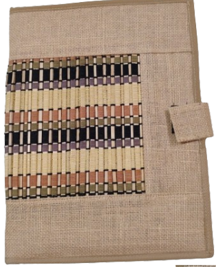 Handmade Jute Folder With Flap